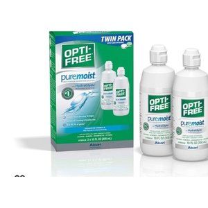 Opti-Free Puremoist Multi-Purpose Disinfecting Solution with Lens Case, 20 Fl Oz